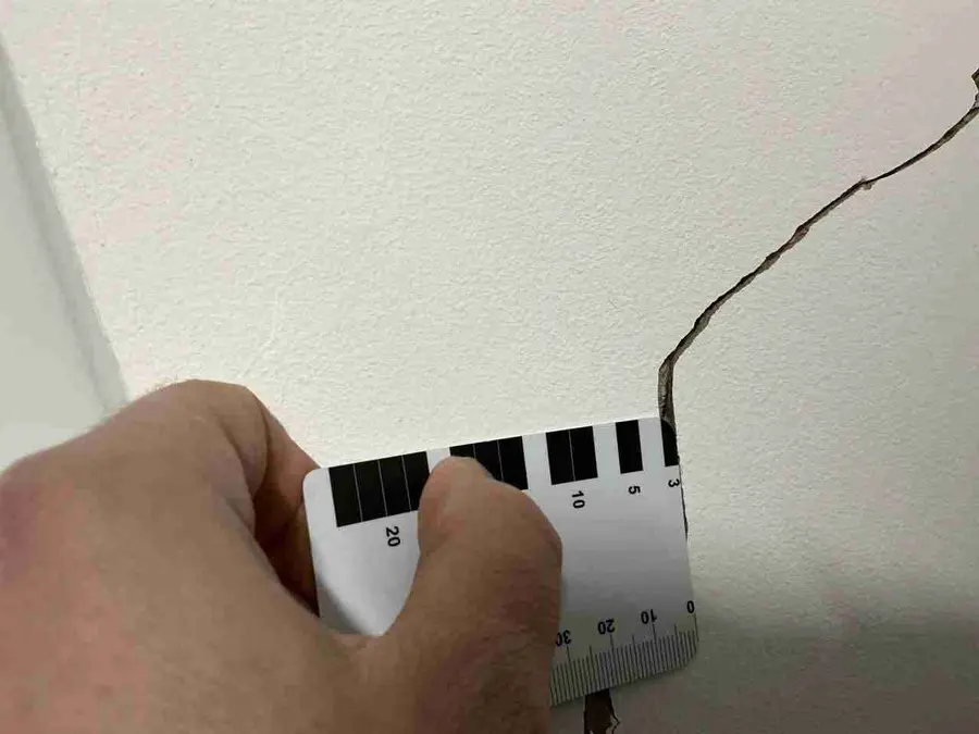 Retaining wall movement assessed by structural engineer in Wellingborough